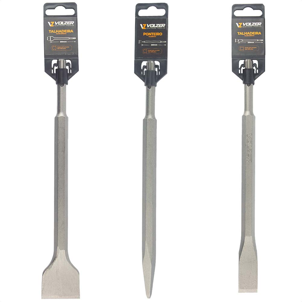 Talhadeira e Ponteiro SDS Plus Volzer