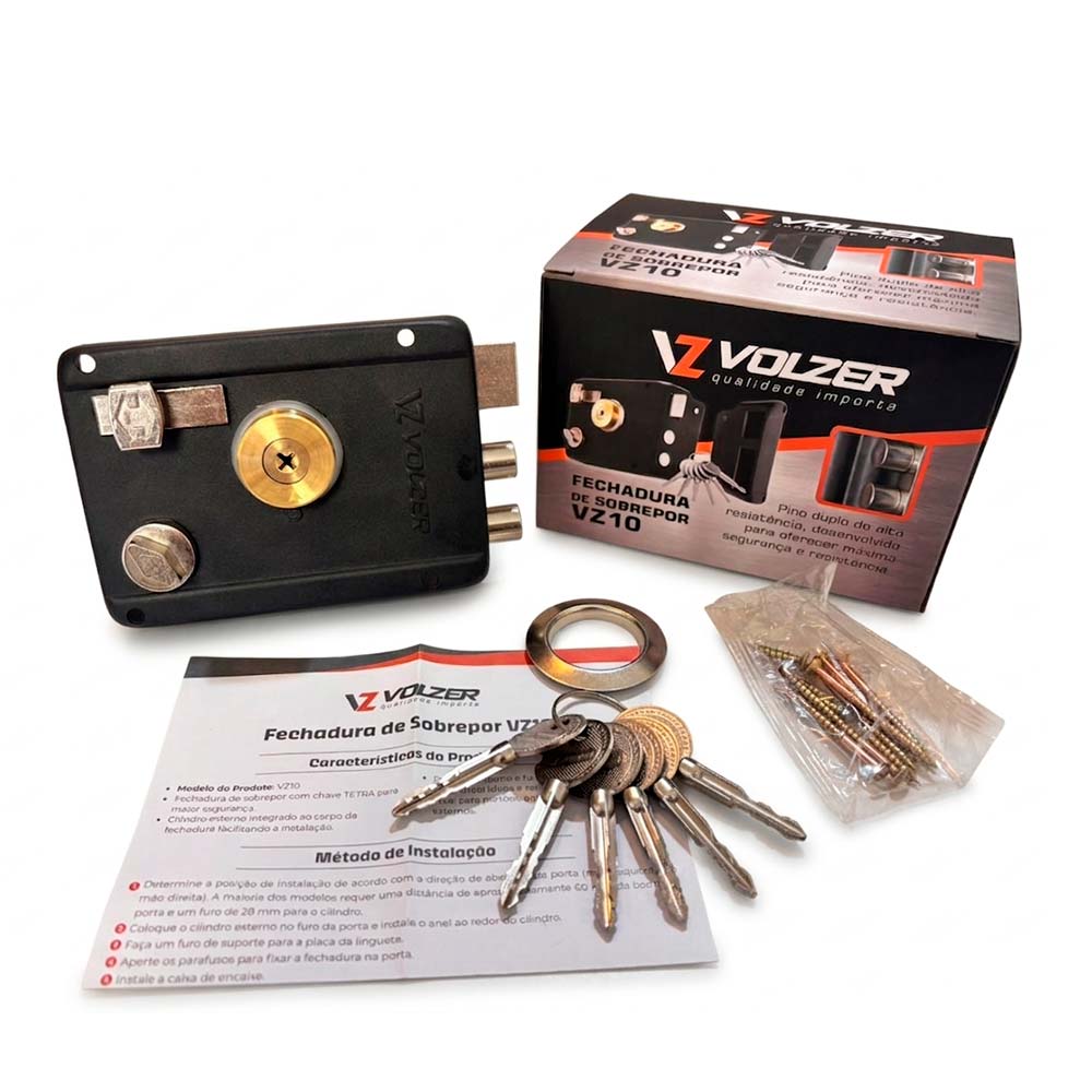 Fechadura de Sobrepor Volzer